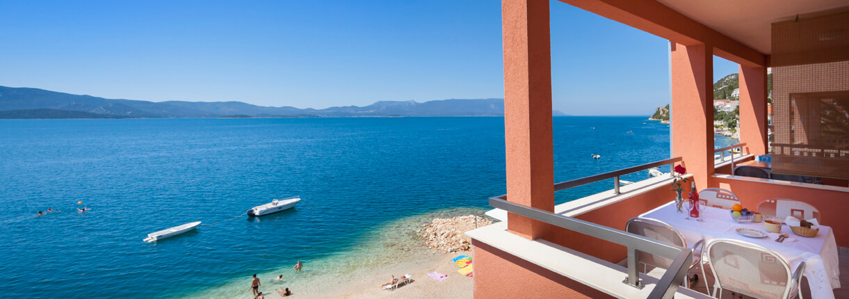 Balcony view, Villa Dorida, Komarna